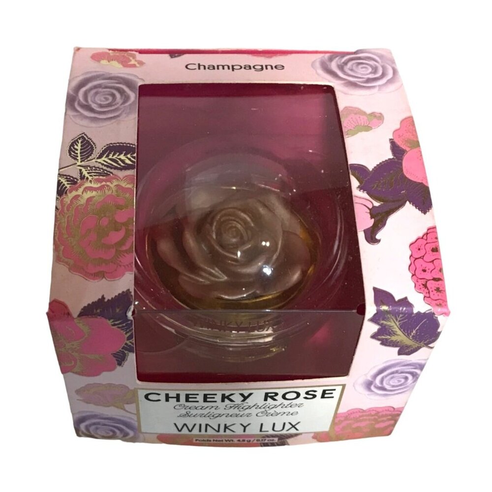 Winky Lux Highlighter Champagne Cheeky Rose Cream Vegan & Cruelty-Free